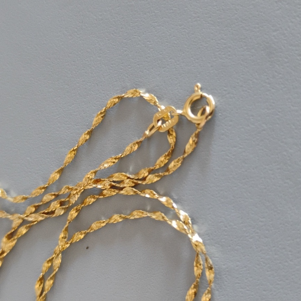 Flash Sale!14 K yellow gold necklace - Picture 2 of 12